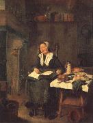 A Woman Asleep by a Fire BREKELENKAM, Quiringh van